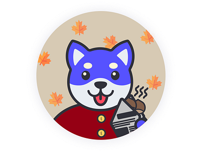 Tobias loves the fall season! animation illustration mascot character ui