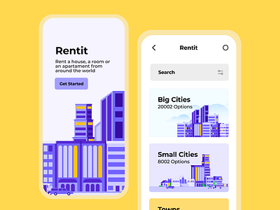 Cityscapes Illustrations for UI Design design free freebies illustration illustration design illustrations illustrations／ui system ui ux