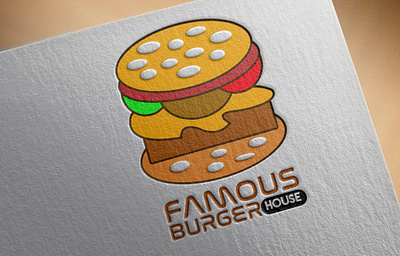 Buger House brand burger business cooking creative logo house illustration modern logo online online.com onlineshop shop simple logo