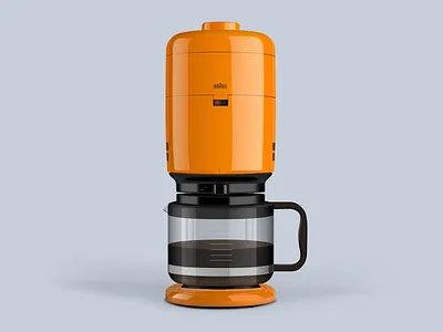 Braun Aromaster KF20 Vector Illustration aromaster braun coffee machine coffeemaker illustration sketch sketchapp vector vector illustration