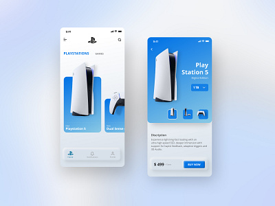 PlayStation Store app behance clean colors design dribbble illustration minimal morden neumorphism playstation5 product ps5 typography ui ui design uiux ux uxdesign uxui