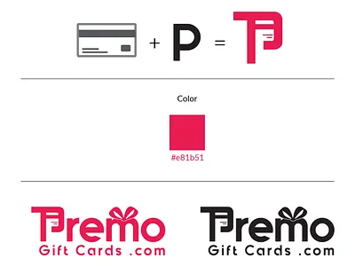 GiftCard card design gift gift card logo online gift delivery pink logo pinky website