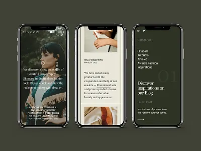 Sinco - Product / Skincare Website beauty blog cms concept design editorial minimalist modern product skincare template theme ui ux web design website