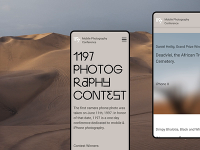 Photography Contest Website Adaptation adaptive design animation contest design design studio graphic design interaction interface mobile motion photographers photography responsive design responsive website ui user experience ux web web design website design