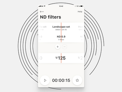 Manual Exposure app calculator design filters manual exposure photography ui ux