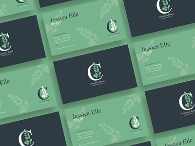 Free Cosmetics Brand Business Card Design business card business card design business card template cosmetics business card creative design designers download free business card free template graphics print print design template templates