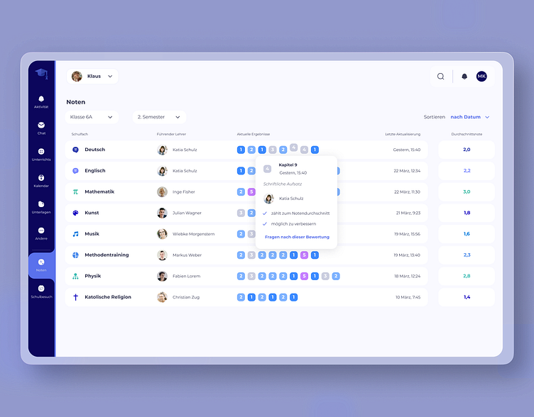 E-School Platform by LikiMS - Software&Design House on Dribbble