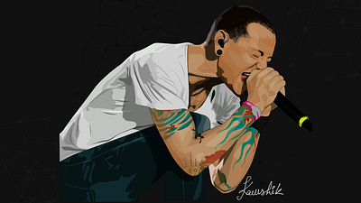 Chester Bennington Vector Portrait adobe illustrator adobe photoshop art bennington chester chester bennington design design art digitalart graphics linkin linkin park portrait portrait illustration rip vector vector art vector illustration vectorart vocal