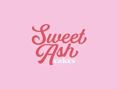 Sweet Ash Cakes Logo cheesecake logo logo design logotype