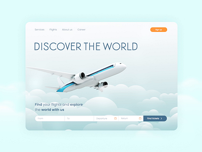 Flights App 3d 3d design animation booking design flight interaction interface motion motion design plane rent travel ui ui design user interface ux web web design website