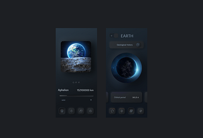 Space Walk #Mobile App Design app colorful creative design design illustration