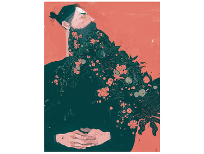 Grow a Beard, Darya Shnykina art artist beard conceptual conceptual illustration editorial illustration illustration illustration digital illustrationart illustrationartist illustrationzone illustrator russian artist