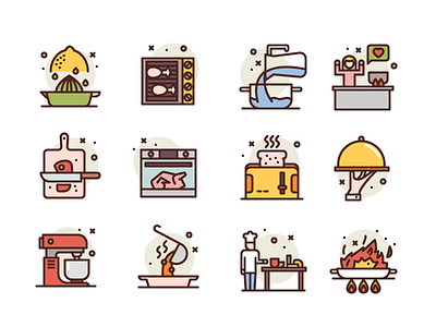 Cooking Icons cooking icon icons kitchen premium