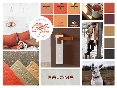 Moodboard - Spruce and Modern apartment balanced branding creative direction modern mood board moodboard red rust