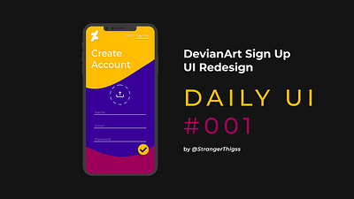 Daily Ui #001 app dailyui design ui ux