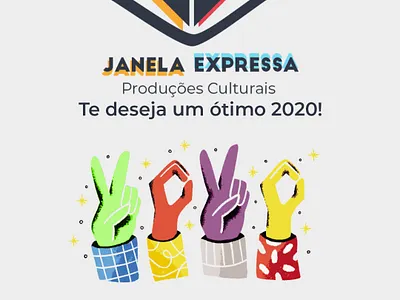 Card Janela Expressa design illustration logo typography