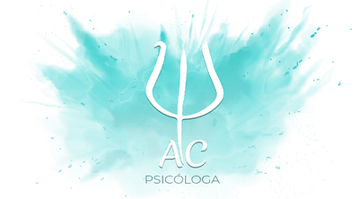 Logo Amanda Caltabiano Psicologia abstract logo logo design typography