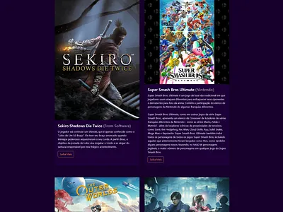 The Game Awards Redesign (HTML + CSS) css design html ui ux webdesign