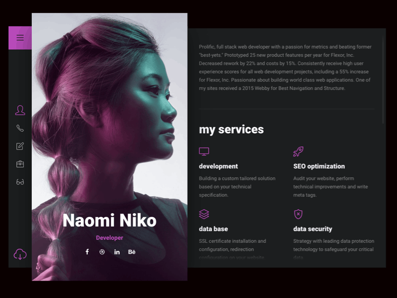 Niko - Resume/CV agency branding business cv design illustration mobile portfolio print product design professional resume typography upqode web design webdesign wordpress wordpress design wordpress development wordpress theme