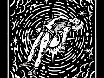 Lost in Space apparel artwork graphic design hardcore illustration lifestyle music old school punk space tattoo