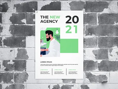 Poster Design New Agency creative creativity design designer graphic design graphic artist modern poster poster art poster design posters typography