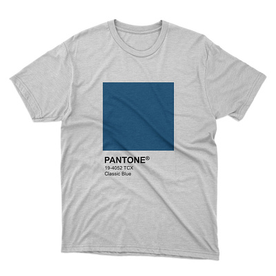 pantone blue color design illustration pantone tshirt art typography vector