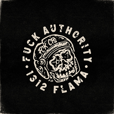 Fuck Authority acab apparel artwork graphic design hardcore illustration lifestyle music old school police police brutality punk tattoo