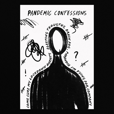 Pandemic Confessions (series) art director covid19 design editorial lockdown pandemic poster poster design typogaphy typographie visual art visual artist