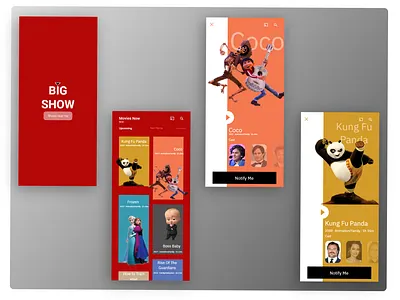 Animation Movie App concept adobe adobexd app branding concept design mobile mobileapps movie app ui ux web website xd