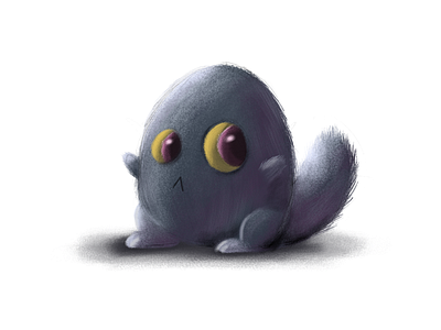 Fluffy monster affinity photo character design creature digital digital paint digital painting fantasy illustration speed art speed paint
