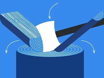 Chopping Wood illustration