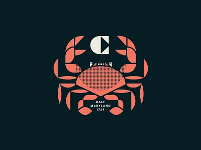 Crab Legs badge badge logo baltimore branding crab crabs design halftone icon illustration logo design logodesign logos maryland ocean shrimp texture typography vector