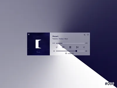 DailyUI #009 - Music Player app art design illustration logo minimal ui ux web