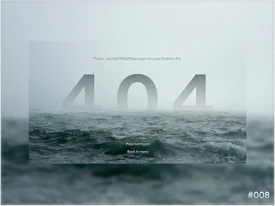 DailyUI #008 - 404 page app art design icon illustration minimal ui ux web