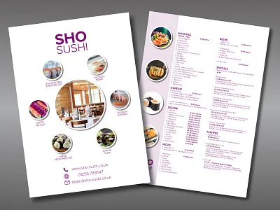 Sho Sushi design typography