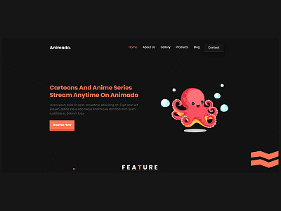 Animado – Animation & Cartoon Studio HTML Template animation animator artist bootstrap4 cartoonist dark designer envato envatomarket gaming html html template themeforest