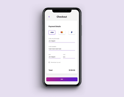 Credit Card Checkout app app design credit card checkout dailyui dailyuichallenge design ui ux