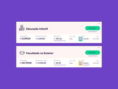 PIG bank card finance interface money styleguide ui