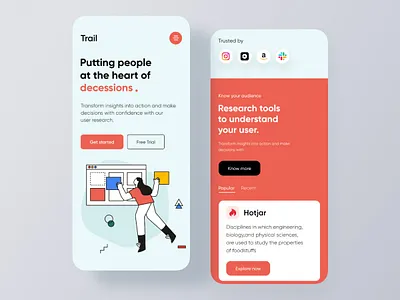 Mobile Responsive Design for User Research Platform aesthetic best design business clean design corporate design experiencedesign header design homepage landingpage minimal design mobile responsive problem solving problem solving ui responsive design responsive website design userresearch website website design