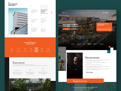 Academy Mortgage | Landing Page design product design product page real estates ui design ui form uiux user experience user interface user interface design. visual design web design