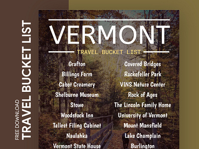 Vermont Travel Bucket List Free Google Docs Template bucket bucketlist check checklist docs goals google journey list printing template to do list tour tourism travel traveling trip voyage wish wishlist
