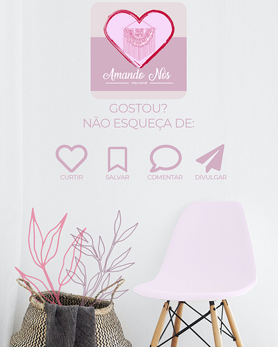 Card Macrame for instagram card design socialmedia ui