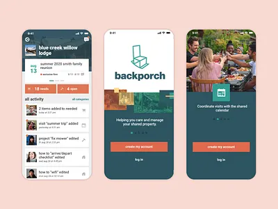 backporch brand identity branding design illustration logo