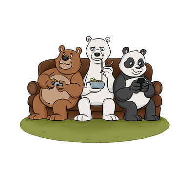 We Bare Bears art bears character design drawing illustration