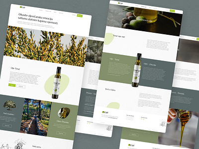 Torač - Olive Oil Website branding calm case study clean design interface design landing page layout oil olive product project typography ui ux web design website