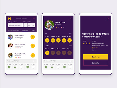 SchoolCar android app car ios mobile transportation ui