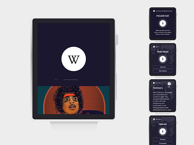 Wikipedia website redesign (concept) app redesign smartwatch ui watch wikipedia