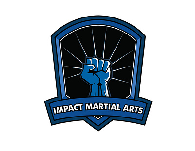 MMA Blue Version art blue design fist graphicdesign illustration logo mixed martial arts vector