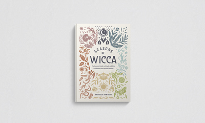 Seasons of Wicca Cover book cover book illustration cover design illustration wicca