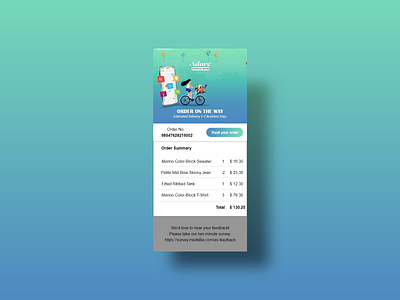Daily UI 17 E- mail Receipt adobe photoshop adobe xd dailyui design ui ux